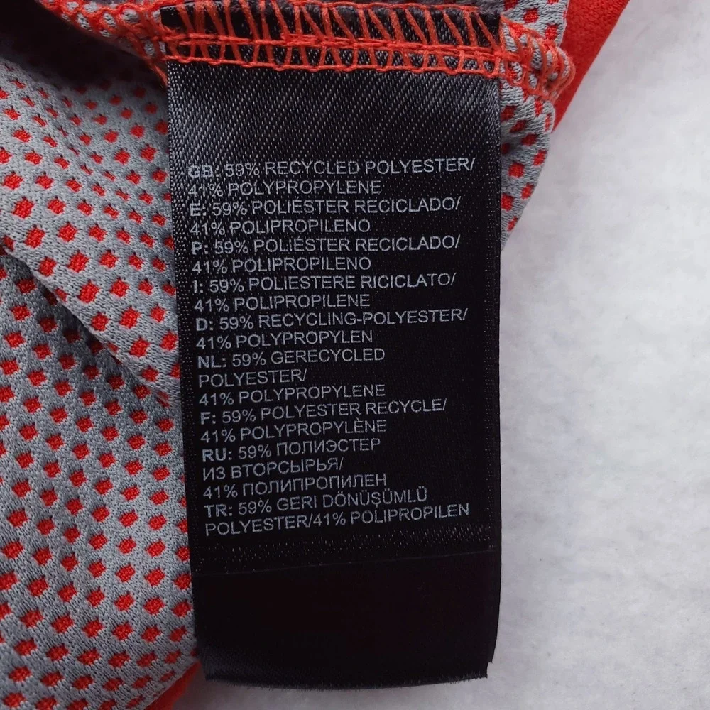 North Face Shirt Mens Small Red Horizon Polo Short Sleeve Outdoor Flashdry Golf